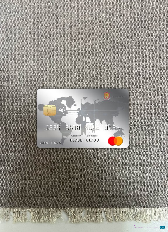 Download Cambodia Union Commercial bank mastercard photolook front Photoshop template